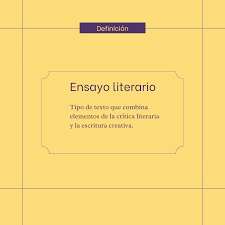 qué es un ensayo literario