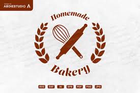 homemade bakery emblem badge logo