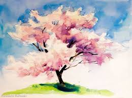 watercolor tree painting easy tutorial