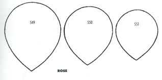 Printable 3 Petal Flower Outline Printable Rose Cut Out Template
