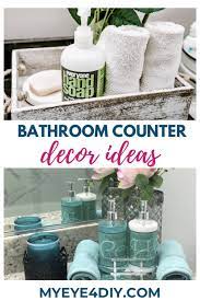 bathroom counter decor ideas for a