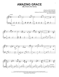 Amazing grace was originally an appalachian folk tune known as new britain, but became famous after the words of amazing grace were set to it. Amazing Grace My Chains Are Gone Sheet Music Chris Tomlin Piano Solo