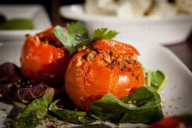 Image result for meat stuffed tomatoes  greek recipe