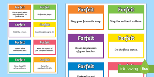Meaning of forfeit in english. Christmas Forfeit Ideas For Pass The Parcel Teacher Made