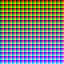 An Rgb Image Containing All Possible Colors