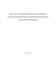 We did not find results for: Effective Teacher Professional Development For The Implementation