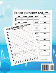 Blood Pressure Log 53 Weeks Of Daily Readings With Chart