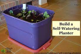 self watering planters diy demo how