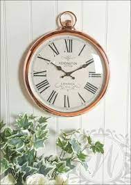 Wall Clock Large Living Room Copper