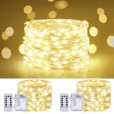2packs fairy lights battery operated