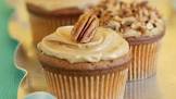 caramel cupcakes with butterscotch frosting