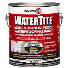 Zinsser Watertite Mold Mildew Proof Waterproofing Paint