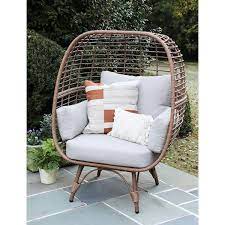 Wicker Outdoor Egg Lounge Chair