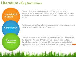 Research Proposal   Sustainable tourism certification in Biosphere Re    