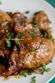 red braised pork chops china sichuan food