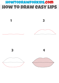 to draw lips easy drawing tutorial