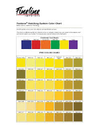 pantone matching system color chart