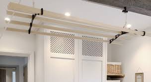 wooden hanging airers ceiling mounted
