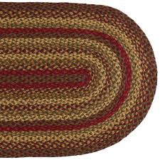 cinnamon oval braided rug 20x30