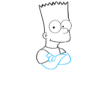 how to draw bart simpson really easy