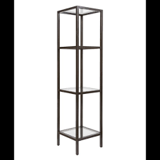 4 Tier Etagere Glass Tower Display