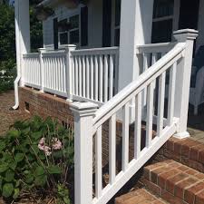 6′, 8′, and 10′ level or 6′ and 8′ stair and 36″ or 42″ finished height . 36 Washington Vinyl Railing Weatherables