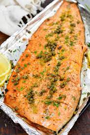 whole baked salmon filet will cook