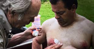 When Lahey is taking care of Randy's twisted nipples, his 