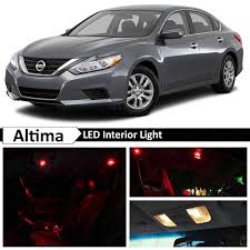 13x red led lights interior package kit