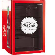 Husky Glass Door Coca Cola Fridge 130l
