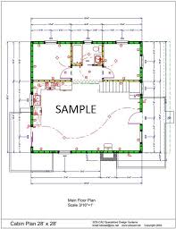 28 X 28 Cabin Plan Cabin Plans How