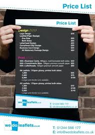 Mobile Beauty Price List Template To Brochure Templates Free