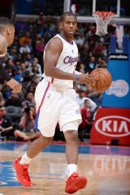 The clippers already have two elite wings, kawhi leonard and paul george, but need a floor general type to help create easier shots. Chris Paul In White Clipper Home Uniform And Red Shoes Clippers News Surge Nba Gallery Los Angeles Clippers Pictures Photos