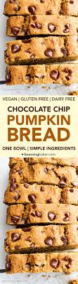 vegan pumpkin chocolate chip bread