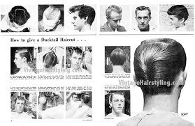 men s vine 1950s haircuts ducktail