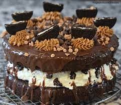 Oreo Ganache Cake gambar png