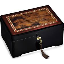 fashion italian inlaid wood jewelry box