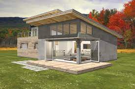 Modern Style House Plan 3 Beds 2