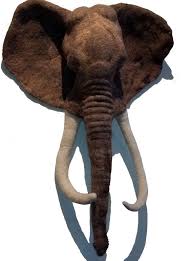 Art Mount Wall Statue Elephant Decor