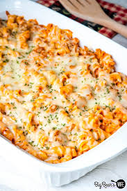 baked sausage marinara alfredo pasta