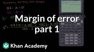 Scroll down the page for more examples and solutions on using the percentage error formula. Margin Of Error 1 Video Khan Academy