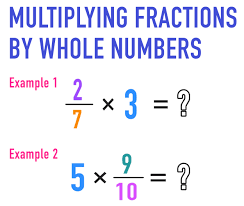 multiplying fractions by whole numbers