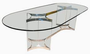 Racetrack Oval Glass Table Tops
