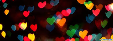 Colorful Hearts Facebook Cover Timeline Photo Banner For Fb