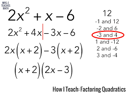 How I Teach Factoring Quadratics Mrs