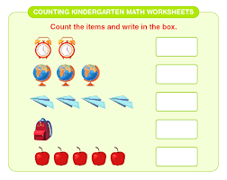 counting kindergarten math worksheets