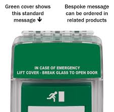 Emergency Break Glass On Cover With