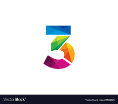 3 Colorful Letter Logo Icon Design