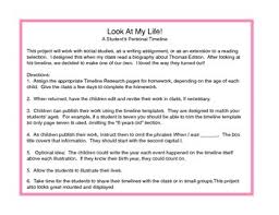 Look At My Life A Students Personal Timeline By Linda Riley Tpt