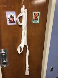 toilet paper noose found